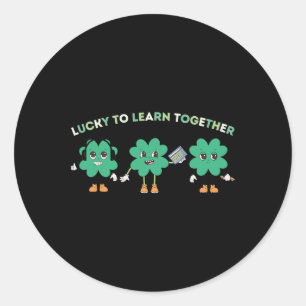 Sticker Rond Inclusion et acceptation Saint-Patrick's Day Speci