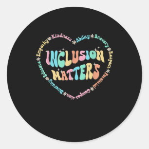 Sticker Rond Inclusion S Sensibilisation sur l'autisme Vente En