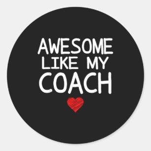 Sticker Rond Incroyable comme le graphique du cœur de mon entra