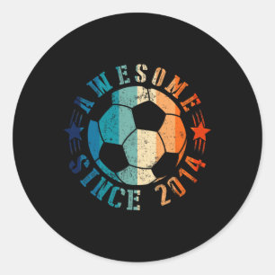Sticker Rond Incroyable depuis 2014 12e anniversaire 12 ans Foo