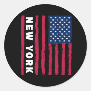 Sticker Rond Incroyable New York États-Unis d'Amérique États-Un