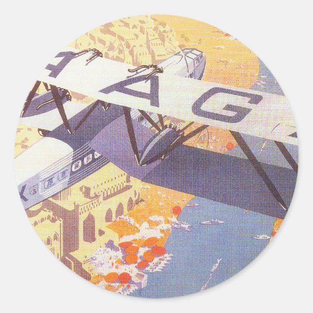 Sticker Rond Inde par Imperial Airways (Devant)