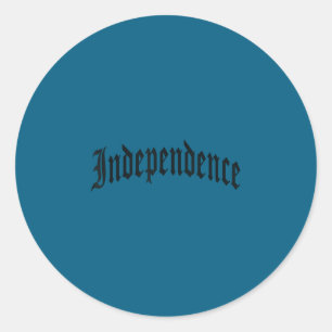 Sticker Rond Indépendance