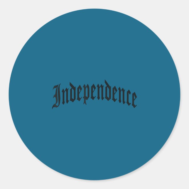Sticker Rond Indépendance  (Devant)
