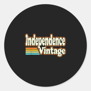 Sticker Rond Indépendance vintage