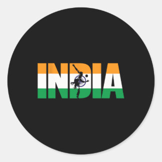 Sticker Rond India Cricket Supporters Shirt Jersey Indian Crick