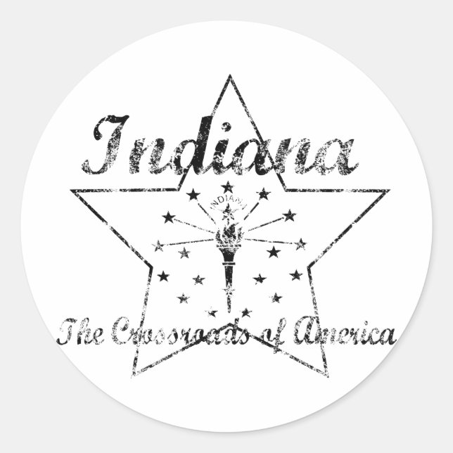 Sticker Rond Indiana (Devant)