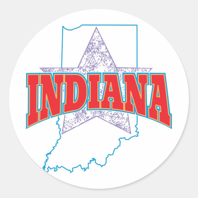 Sticker Rond Indiana (Devant)