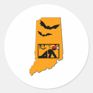 Sticker Rond Indiana Caver