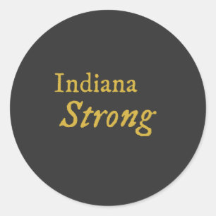 Sticker Rond Indiana Strong