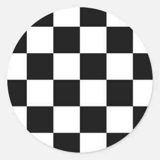Sticker Rond Indicateur À damiers course automatique