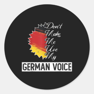 Sticker Rond Indicateur Allemand _ _ Ne Me Faites Pas Utiliser