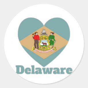 Sticker Rond Indicateur cardiaque du Delaware