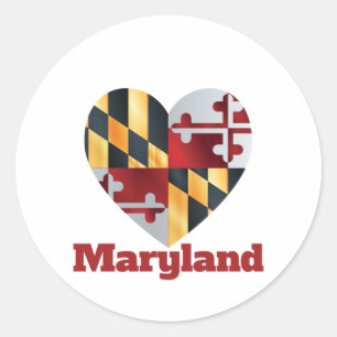 Sticker Rond Indicateur cardiaque du Maryland