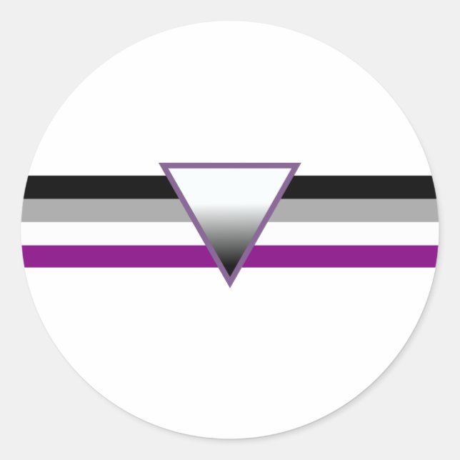 Sticker Rond Indicateur de fierté sexuelle (Devant)
