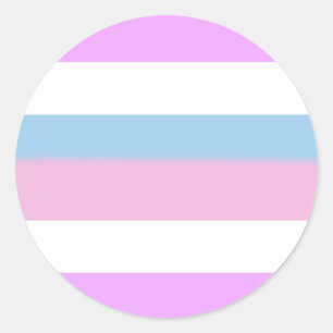 Sticker Rond Indicateur de la fierté intersexuelle