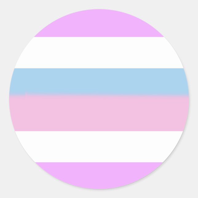 Sticker Rond Indicateur de la fierté intersexuelle (Devant)