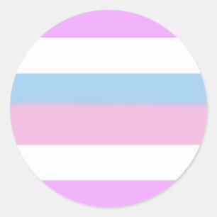 Sticker Rond Indicateur de la fierté intersexuelle