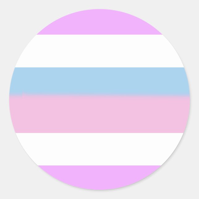 Sticker Rond Indicateur de la fierté intersexuelle (Devant)