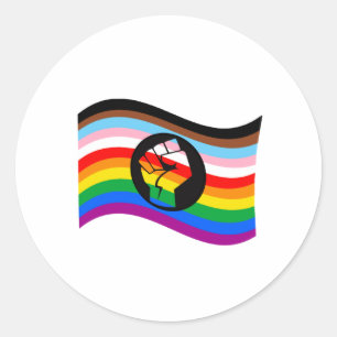 Sticker Rond Indicateur de la fierté QPOC