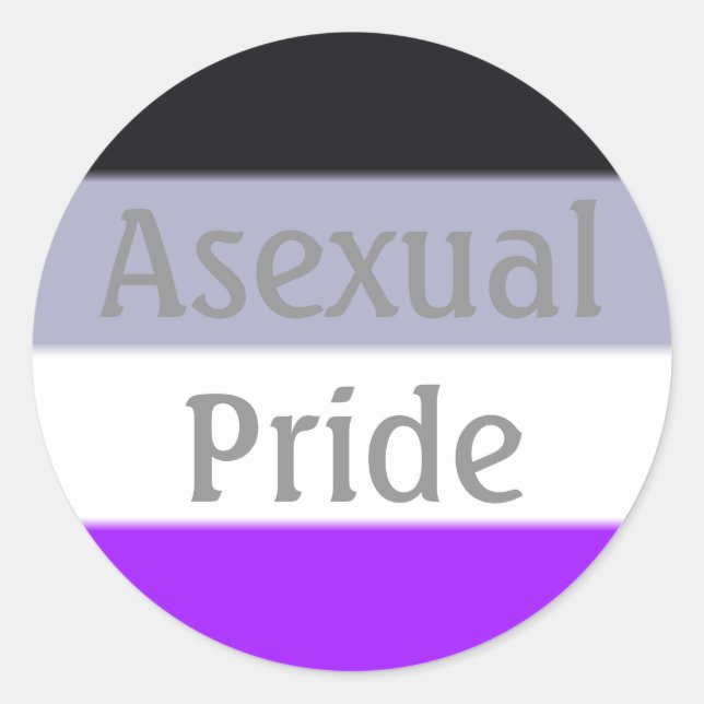 Sticker Rond Indicateur de la fierté sexuelle (texte) (Devant)