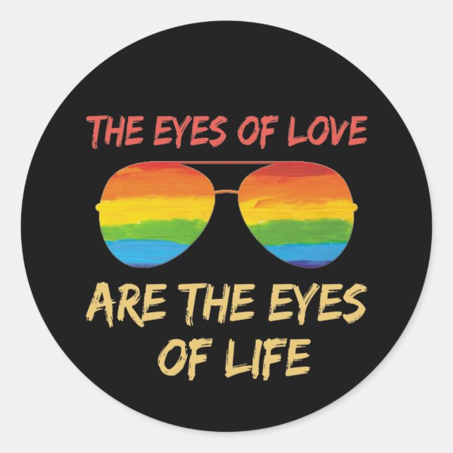 Sticker Rond Indicateur De Mouvement Lgbtq (Devant)