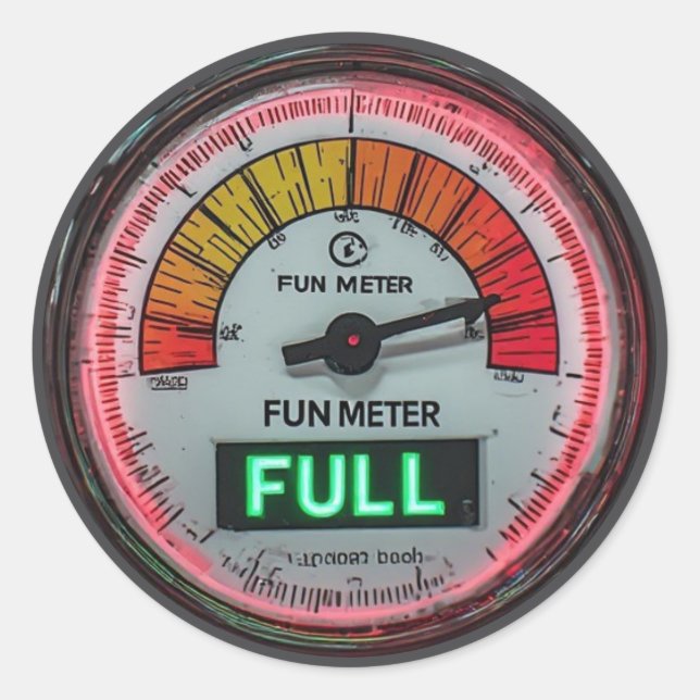 Sticker Rond Indicateur de plaisir « Complet » (Devant)