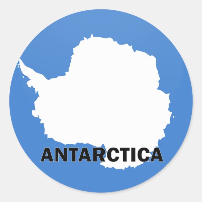 Sticker Rond Indicateur de qualité Roundel Antarctique (Devant)