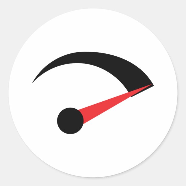 Sticker Rond indicateur de vitesse rapide (Devant)