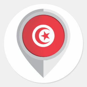 Sticker Rond Indicateur d'emplacement de la broche Tunisie