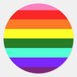 Sticker Rond Indicateur Gay pride d'origine