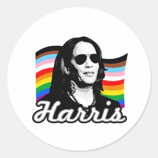 Sticker Rond Indicateur Harris inclusif (Devant)