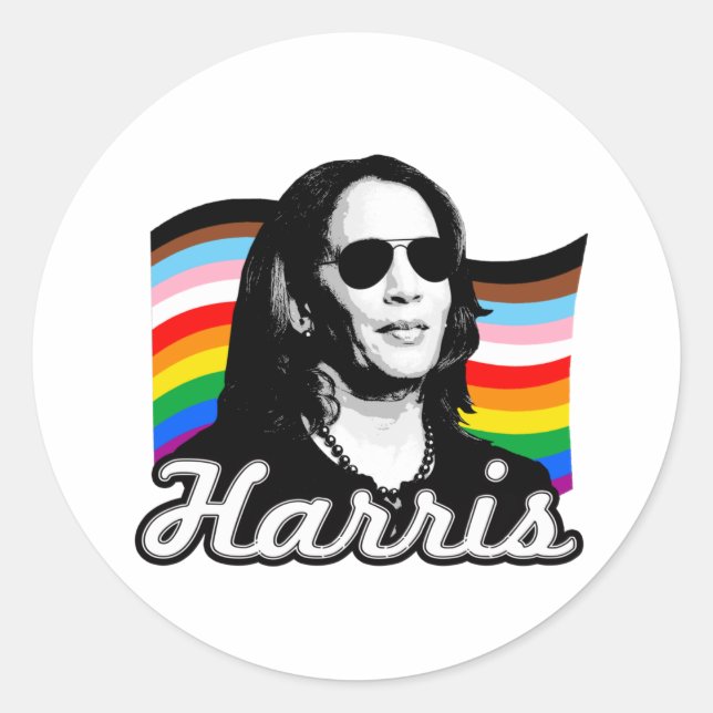 Sticker Rond Indicateur Harris inclusif (Devant)