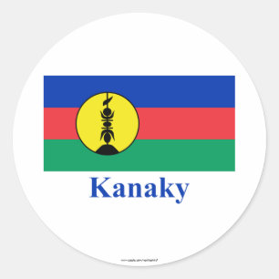 Sticker Rond Indicateur Kanaky avec nom