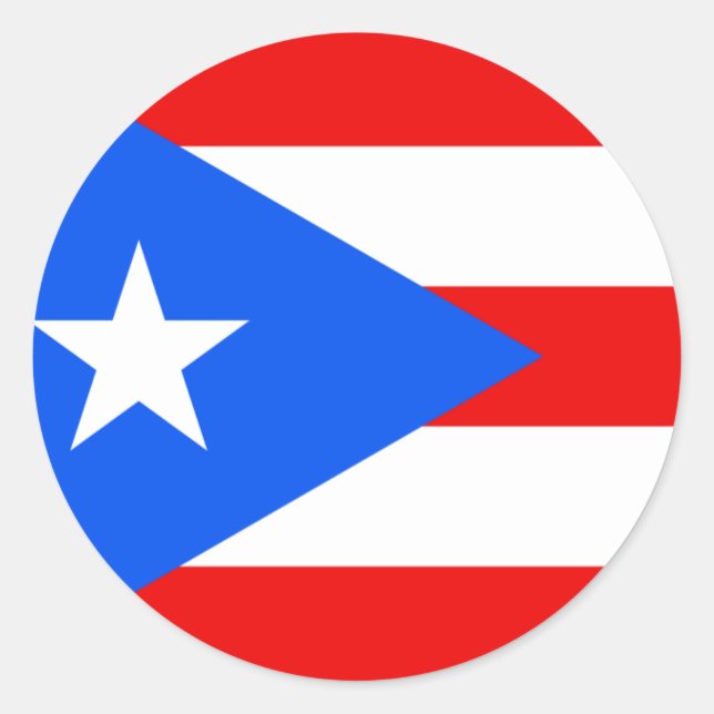 Sticker Rond Indicateur Porto Rico (Devant)