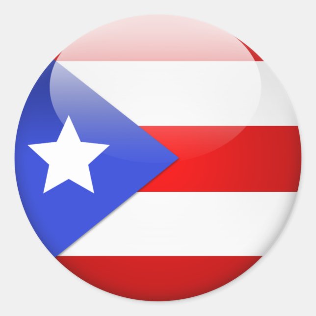 Sticker Rond Indicateur Porto Rico (Devant)