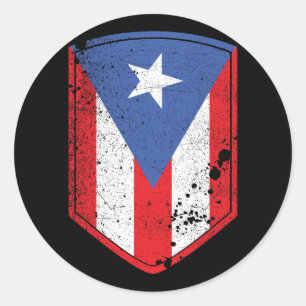 Sticker Rond Indicateur Porto Rico