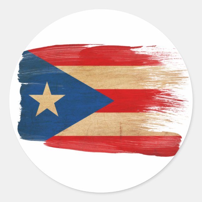 Sticker Rond Indicateur Porto Rico (Devant)
