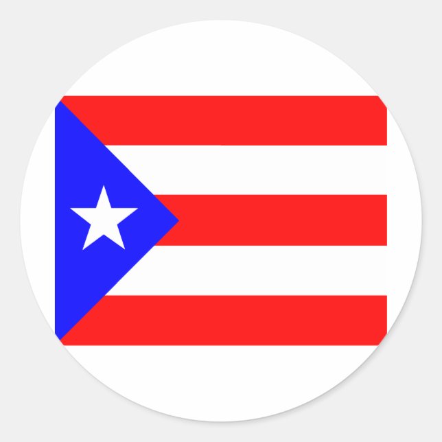 Sticker Rond Indicateur Porto Rico (Devant)