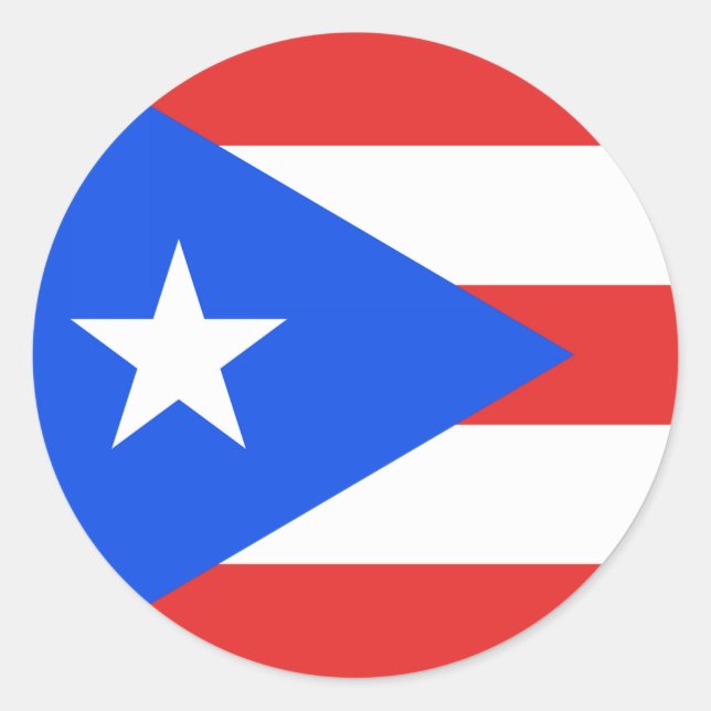 Sticker Rond Indicateur Porto Rico (Devant)