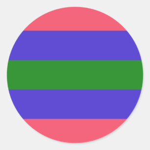 Sticker Rond Indicateur Trigender Pride