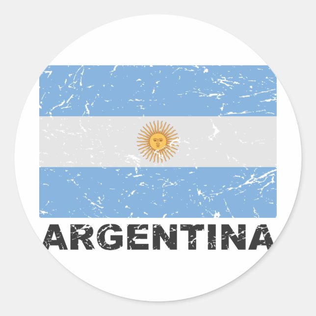 Sticker Rond Indicateur Vintage Argentine (Devant)