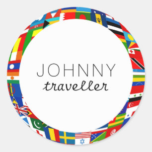 Sticker Rond Indicateurs mondiaux personnalisés