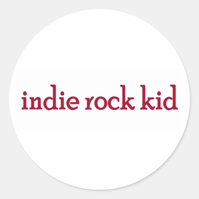 Sticker Rond Indie Rock enfant (Devant)