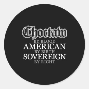 Sticker Rond Indien d'Amérique Choctaw
