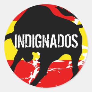 Sticker Rond Indignados