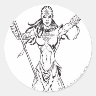 Sticker Rond Indigo Tribe 6