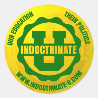 Sticker rond "Indoctrinate U"
