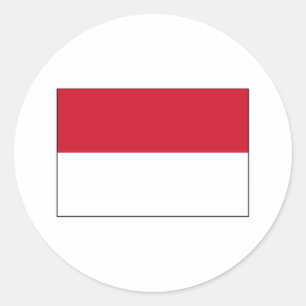 Sticker Rond Indonésie FLAG International