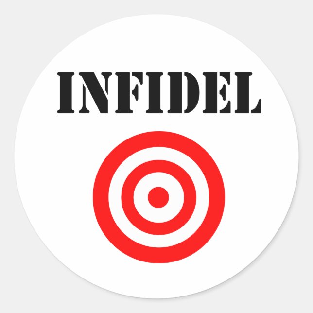 Sticker Rond Infidel (avec cible) (Devant)